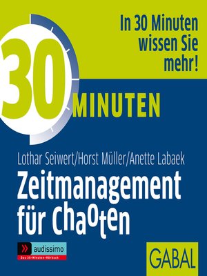 cover image of 30 Minuten Zeitmanagement für Chaoten